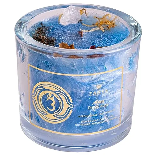 Zarya Chakra Kerze - Kronenchakra in schwarz von Zarya