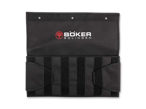 Böker Manufaktur Solingen Messertasche für 18 Messer, schwarz - Taschenmesser Zubehör aus robustem Nylon, ideal zum sicheren Verstauen und Transportieren Ihrer Messer. Perfekt für Sammler und Hobbyköche.
