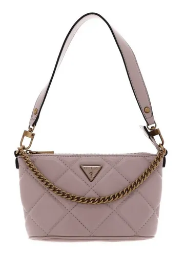 Guess Schultertasche Cessily - Elegante Schultertasche in Nature (rosa) mit abnehmbarem Henkel und Kette, ideal für Alltag und Abend. Bietet Platz für Essentials und hat 3 Fächer für Karten.