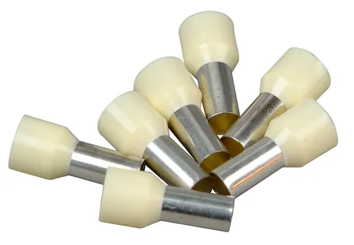 Kopp Ader Endhülsen mit Kunststoffkragen, 16mm², 25 Stück, elfenbein