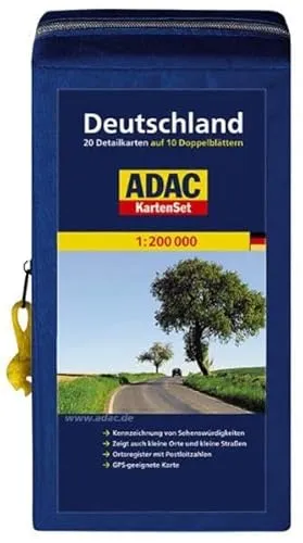ADAC StraßenKarte Deutschland in Kartentasche: Blatt 1-20 auf 10 Doppelblättern (ADAC AutoKarten Deutschland 1:200 000)