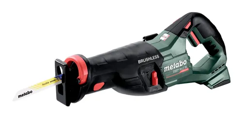 Metabo Säbelsäge SSEP 18 LT BL – Akku, 18V, 250mm Schnittleistung - Sägen – Akkubetriebene Säbelsäge mit bürstenlosem Motor für hohe Effizienz. Integriertes LED-Licht und werkzeugloser Sägeblattwechsel für komfortables Arbeiten.