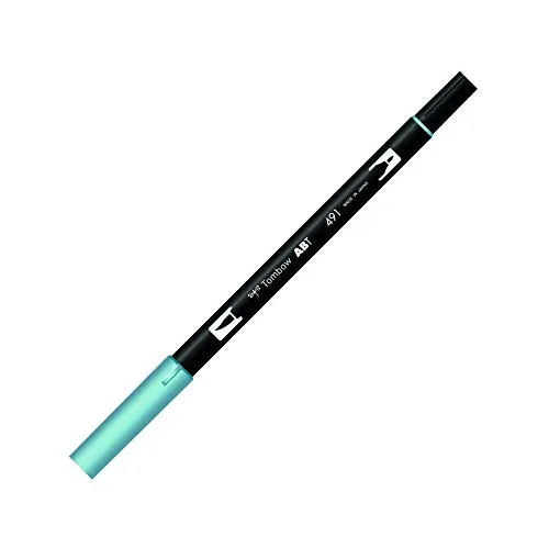 Tombow ABT-491 Fasermaler Dual Brush Pen mit zwei Spitzen, glacier blue