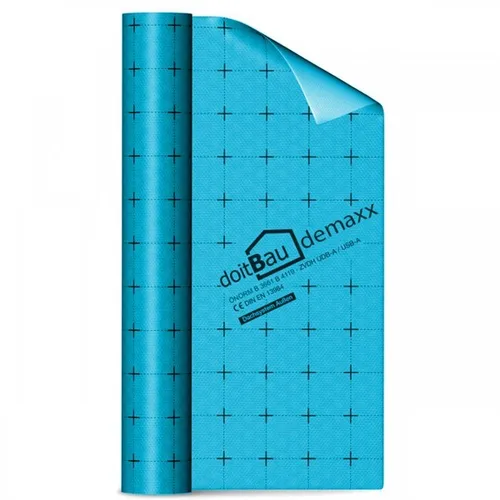 Unterspannbahn mit Klebestreifen 150 cm x 50 m Unterdeckbahn Dachbahn Demaxx