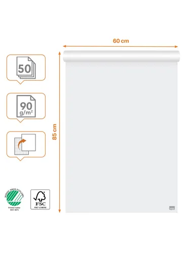 Nobo Premium Flipchart Paper Pad 600x890mm von Nobo