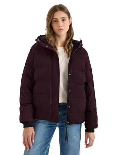Cecil Damen Sportive Jacke mit Kapuze - Funktionsjacken mit Kapuze und Tunnelzug, seitlichen Taschen und Innentasche, ideal für aktive Frauen und angenehm gefüttert für optimalen Komfort.