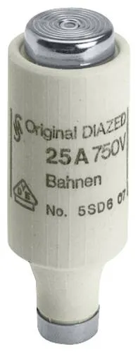 Siemens 5SD602 Sicherungseinsatz Sicherungsgröße = DIII 4A 750 V/AC 1St.