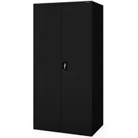 JAN NOWAK Metallschrank D600 für Büro und Werkstatt – Schwarz 185 x 90 x 60 cm - Der JAN NOWAK Metallschrank D600 bietet eine flexible und sichere Aufbewahrungslösung für Dokumente und Materialien. Mit vier höhenverstellbaren Böden und robustem Stahl ist er ideal für Büros und Werkstätten.