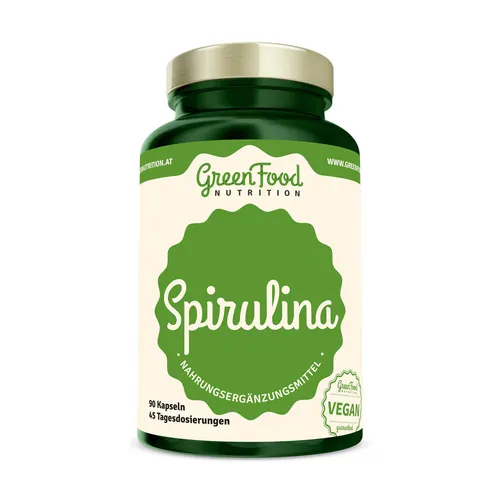 Produktbild GreenFood Nutrition Spirulina, 90 Kapseln