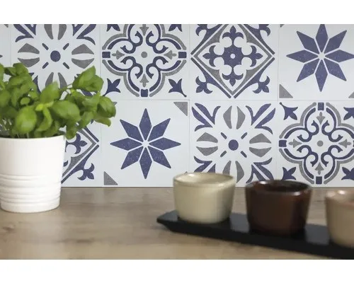 Wand- & Deckenfliesen Blau von d-c-fix