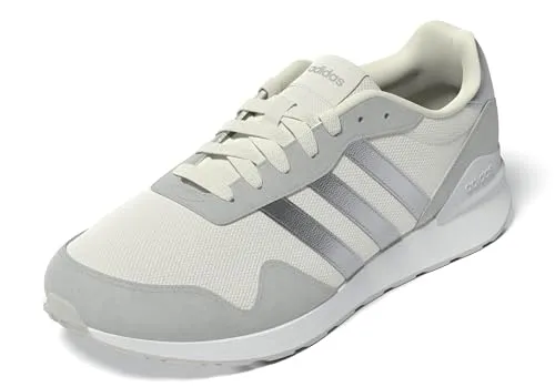 Adidas Damen Run 60s 4.0 Schuhe – Chalk White/Silver met./Grey Two, 36 2/3 EU