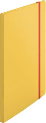 Leitz® Sichtbuch Cosy, A4-Format, 20 transparente Hüllen für bis zu 40 Blatt, Stauraum für lose Blätter, Polypropylen, gelb 301326