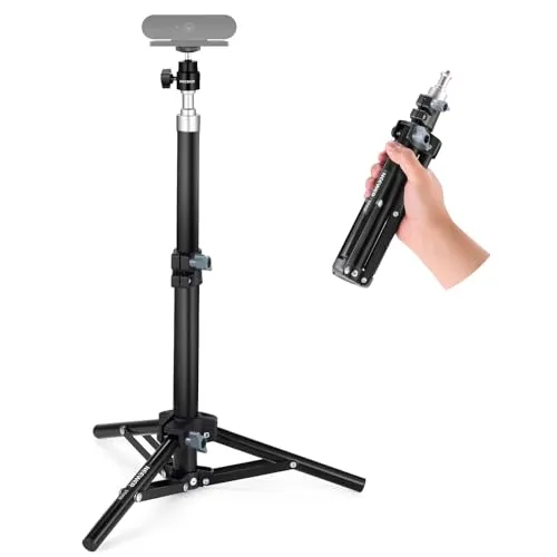 NEEWER Webcam Stativ für Schreibtisch, Mini Tischstativ mit Handyhalterung, kompatibel mit Logitech Anker Emeet Webcam, Ringlicht für Videoaufnahmen, Live Streaming, maximale Tragkraft 1kg, ST45B