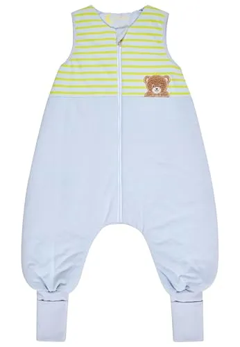 Sterntaler® Babyschlafsack mit Beinen BÄR Bo 92/98 - Kuscheliger Babyschlafsack mit Beinen für optimalen Komfort. Aus 100% Baumwolle und mit praktischem Zwei-Wege-Reißverschluss ausgestattet, ideal für unruhige Nächte.