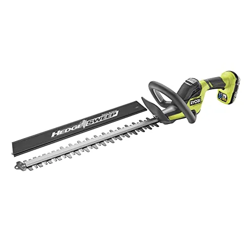 Ryobi RY18HT50A Akku-Heckenschere - Heckenschere für präzise Schnitte mit 50 cm Klinge, ergonomischem Design und HedgeSweepTM für müheloses Entfernen von Schnittgut – ideal für Hobbygärtner.