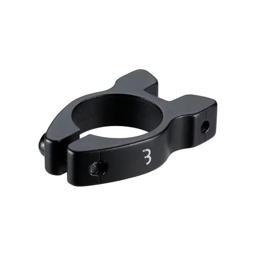 BBB Cycling Sattelstützenklemme mit Einzelbolzen, Schraubmontage für Aluminium-Sattelstützen, Rennrad, MTB und E-Bike | Schwarz 31.8 mm CarrierClamp BSP-99