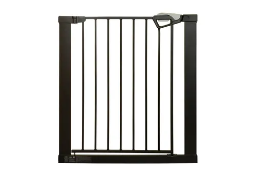 roba® Türschutzgitter easySafe+ Tür- & Treppenschutzgitter Metall - Verstellbreite 75-82 cm, TÜV-geprüft - Ampelverschluss 90°-Stopp - Bohrfrei - Von 0-24 Monaten