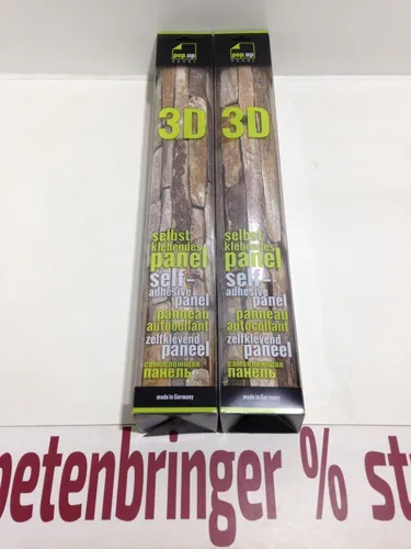 AS Selbstklebende pop.up 3D Panel 2,5 x 0,52 2 x 95572-1 Riemchen Grau Beige