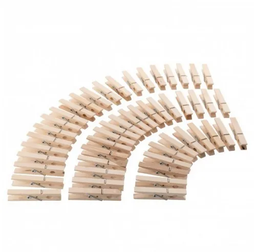 axentia Wäscheklammern Wäscheklammern, Holz, 50 Stück 274240