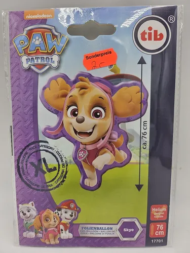 TIB Folien- Helium- Ballon Paw Patrol, ca. 76 cm groß #RH7