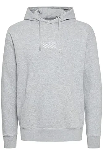 !Solid SDRubin Herren Kapuzenpullover Hoodie Pullover mit Kapuze, Größe:L, Farbe:Light Grey Melange (1541011)