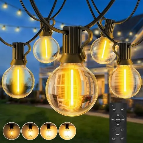 Lichterkette Außen Led Outdoor Strom in gelb von SAEIHGAE