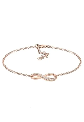 Elli Armband Infinity mit Zirkonia 925 Silber