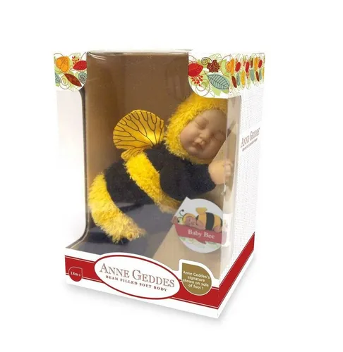 ANNE GEDDES Babypuppe Biene schlafend - 30 cm - Puppen, bezaubernde 30 cm große Babypuppe im Bienendesign, perfekt für Kinder ab 18 Monaten und ideal zum Kuscheln und Spielen.