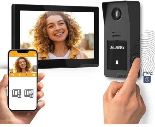 Extel 720335 Video-Türsprechanlage mit Fingerabdruckzugriff