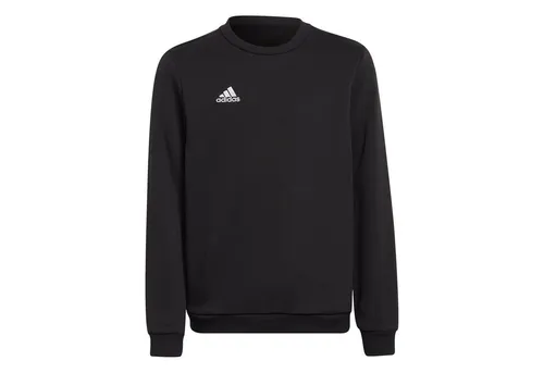 adidas Unisex Kinder Entrada 22 Sweat Top, Black, 15-16 Years - Fleecepullover für Kinder, regulär geschnitten mit weichem Fleece aus 70 % Baumwolle und 30 % recyceltem Polyester für angenehmen Tragekomfort.