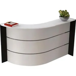 Kerkmann Empfangstheke Bari 3574, Kompakttheke in Weiß von Kerkmann