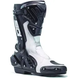Sidi ST Motorrad Stiefel, schwarz-weiss, Größe 50 für Männer - Motorradstiefel mit hochwertigem Knöchelstütz und Austauschbaren Schienbeinschützern für optimalen Schutz und Komfort beim Fahren.