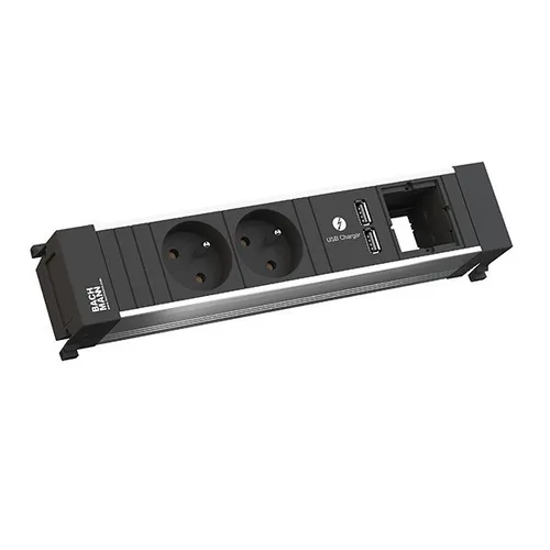 Bachmann POWER FRAME Steckdosenleiste mit USB