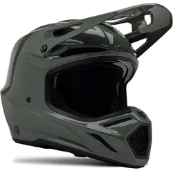 FOX V3 RS Carbon Solid MIPS Motocross Helm, grau, Größe S für Männer