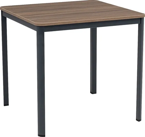 furni24 Schreibtisch D-Profil Nova 80x80x75cm - Schreibtisch mit abgerundeten Ecken, stabil und multifunktional, ideal für Büro, Küche oder Essbereich, einfache Montage und höhenverstellbare Füße für optimale Standfestigkeit.