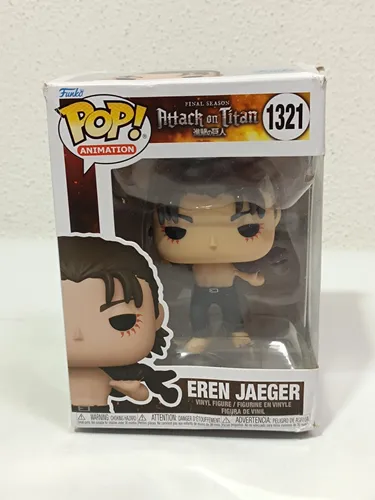 Funko Pop! Vinyl Figur - Attack on Titan Eren Jaeger 1321, detailreich und ideal zum Sammeln, Höhe ca. 9,5 cm