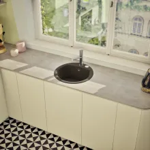 SCHOCK Küchenspüle Manhattan R-100 in Nero von Schock