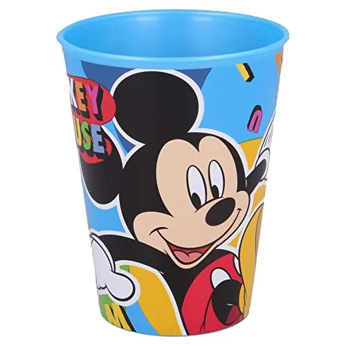 Stor Disney Mickey Mouse blauer Plastikbecher für Kinder 260 ml