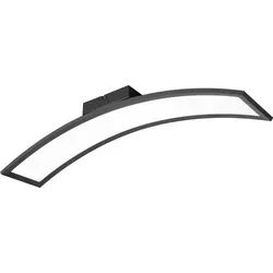 Moderne LED Deckenleuchte 76,5 cm in Schwarz - Lampen mit elegantem Design und 21W SMD-LED-Technologie für helles Licht (2600 Lumen) und niedrigen Energieverbrauch. Ideal für Wohnräume, langlebig mit 30.000 Stunden Lebensdauer.