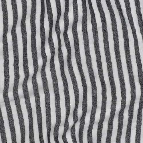 MAGAM-Stoffe Paul Musselin Mulltuch Kinder Baumwollstoff Oeko-Tex Meterware 50cm (Streifen marine)