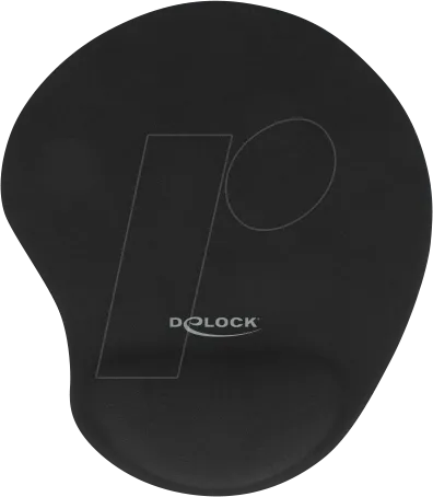 DELOCK 12040 - Mauspad, mit Handballenauflage, schwarz