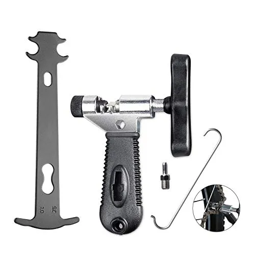 TAGVO 2-in-1 Bike Kette Werkzeug + Kette Checker, Universal Fahrrad Kette Repair Tool mit Kette Verschleißindikator Werkzeug