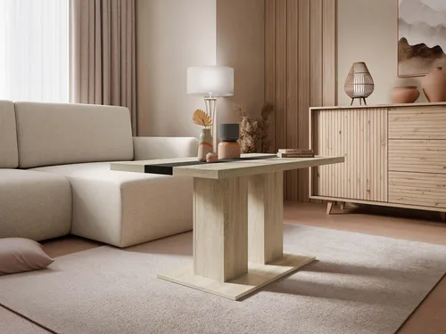 MIRJAN24 Couchtisch Joshua - Stilvoller Kaffeetisch in Sonoma Eiche - Eleganter Couchtisch für Ihr Wohnzimmer, Maße: 110x60x53 cm, robust mit einer maximalen Belastung von 30 kg, ideal für stilvolle Akzente im Wohnbereich.