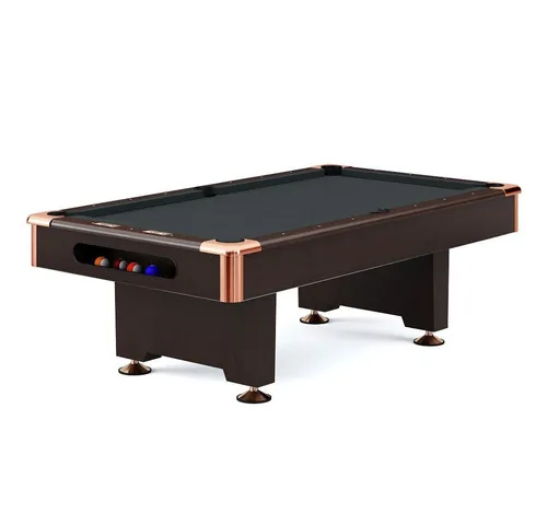 Automaten Hoffmann Billardtisch Club Pro III Nussbaum - Hochwertig verarbeiteter Billardtisch in edlem Nussbaum-Dekor. Ideal für entspannte Spielabende und professionelle Ansprüche. Maße: 7 ft (Spielfeld 198x99 cm).