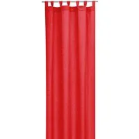 Bestlivings Dekoschal Joy 140 x 245 cm Schlaufen Rot - Eleganter Dekoschal in Leinenoptik, blickdicht und pflegeleicht – ideal für moderne Räume. Maschinenwaschbar und einfach aufzuhängen.