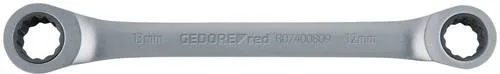 Gedore Red R07401213 Doppel-Ringratschenschlüssel gerade SW12 x 13 mm