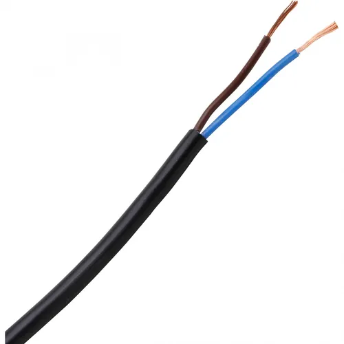 Kopp Leichte Schlauchleitung H03VV-F 2 x 0,75 mm² 2-adrig 10 m schwarz