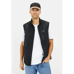 camel active Funktionsweste mit Stehkragen - Outdoor-Weste in Dunkelblau, ideal für aktive Freizeit mit praktischem Reißverschluss und Brusttaschen, aus leichtem, atmungsaktivem Material.