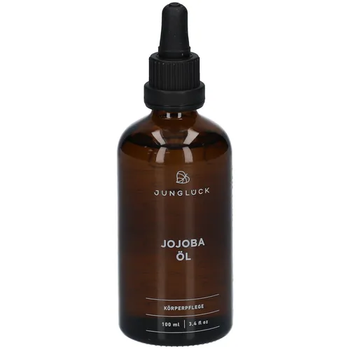 JUNGLÜCK Jojobaöl - 100% kaltgepresst - Nachtcreme mit nährendem Jojobaöl, ideal für alle Hauttypen. Schützt vor freien Radikalen und spendet intensive Feuchtigkeit für strahlende Haut.
