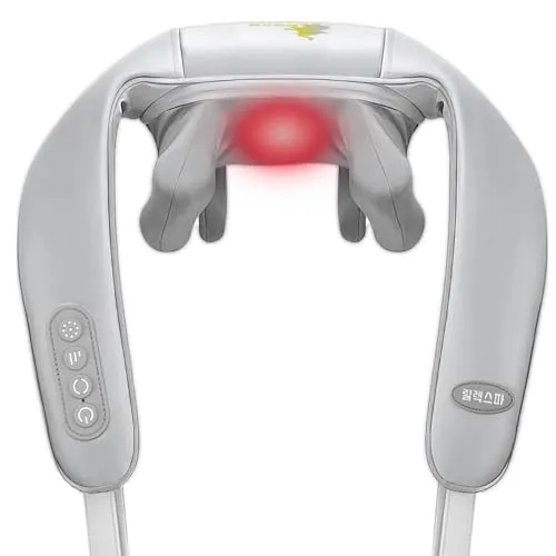 Nacken- und Rückenmassagegerät mit Wärme, Elektrisches Nackenmassagegerät für Nacken, Rücken, Schultern und Füße